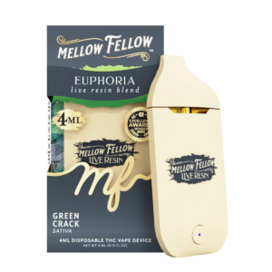 Euphoria Blend 4ml Live Resin Disposable Vape - Green Crack (Sativa)
