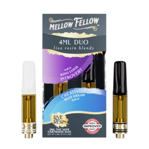Introvert - King Louis (Indica) & Creativity - Blue Dream (Hybrid) - Live Resin 4ml Vape Cart Duo
